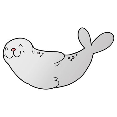 vektör çizim karikatür mühür