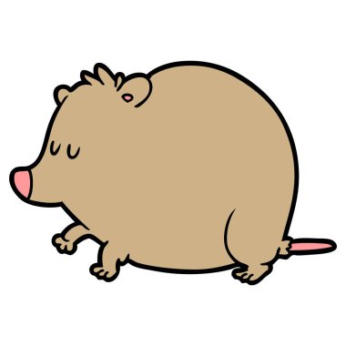 çizgi film sivri faresi vektör çizim