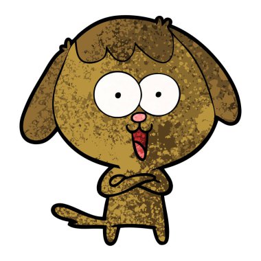 Çizgi film köpeğinin vektör çizimi