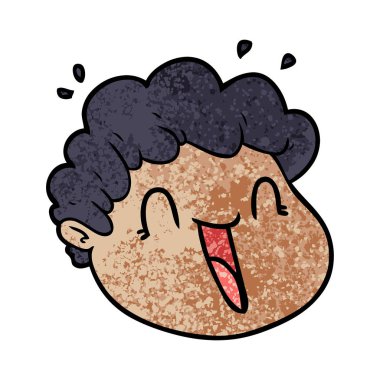 vektör çizim karikatür erkek yüz