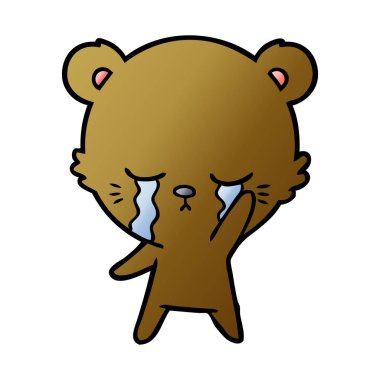 ayı çizgi film karakteri vektör çizim 