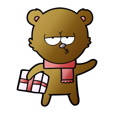 çizgi film chraracter hediye ile ayı