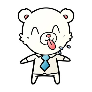 Kutup Ayısı Çizgi Filminin Vektör İllüstrasyonu