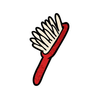 Çizgi film fırçasının vektör çizimi