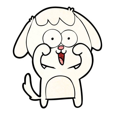 Çizgi film köpeğinin vektör çizimi