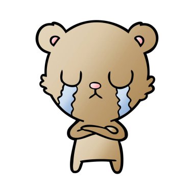 ayı çizgi film karakteri vektör çizim 