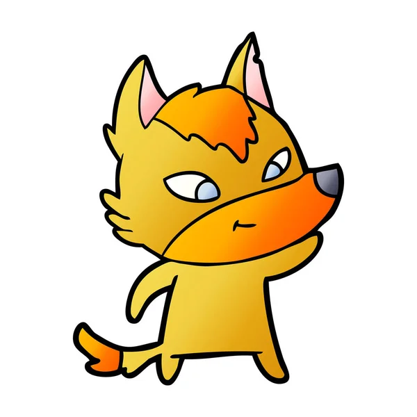Vektorové Ilustrace Fox Kreslené Postavičky — Stockový vektor