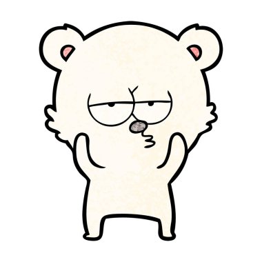 sıkılmış kutup ayısı çizgi film