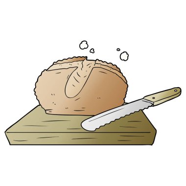 Çizgi film ekmeğinin vektör çizimi