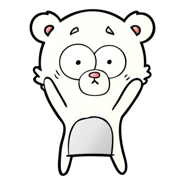 Kutup Ayısı Çizgi Filminin Vektör İllüstrasyonu