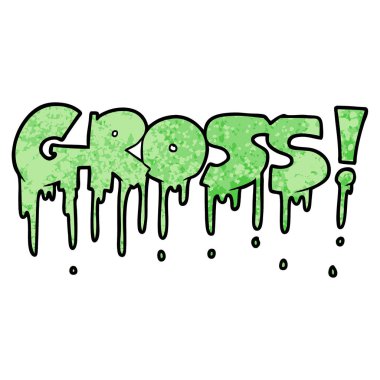 vektör çizim karikatür brüt sembolü