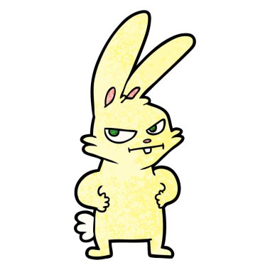 Çizgi film tavşanının vektör çizimi
