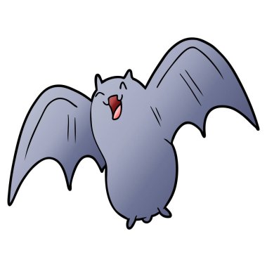 korkunç çizgi film yarasa vektör çizim