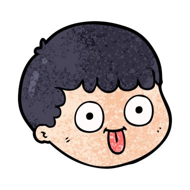 vektör çizim karikatür erkek yüz