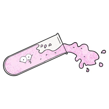 çizgi film tüp vektör çizim