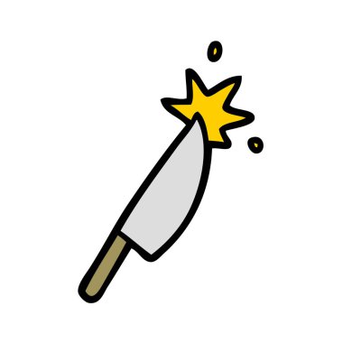 Çizgi film bıçağının vektör çizimi