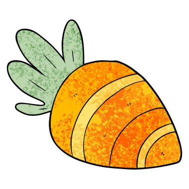 vektör çizim karikatür havuç