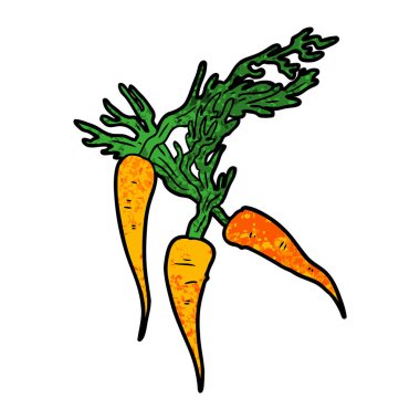 vektör çizim karikatür havuç