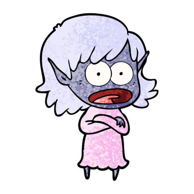 çizgi film şok elf kızı