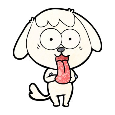 Çizgi film köpeğinin vektör çizimi