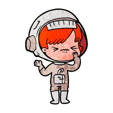 kızgın çizgi film alan kız