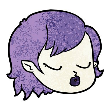 Çizgi filmdeki vampir kız suratı