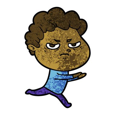 vektör çizim karikatür kızgın adam