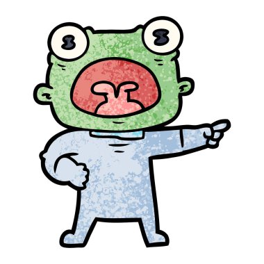 çizgi film garip uzaylı bağırarak