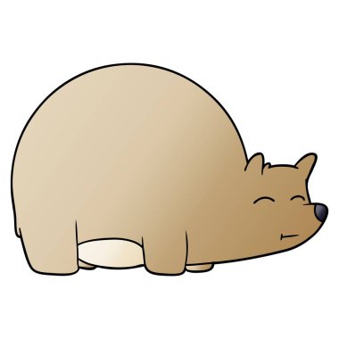 Çizgi film ayısının vektör çizimi