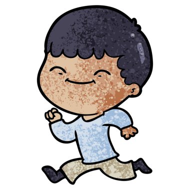 vektör çizim karikatür mutlu çocuk