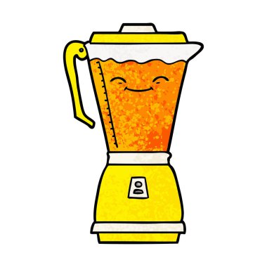 vektör çizim karikatür mutfak robotu