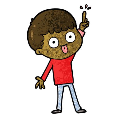  vektör çizim karikatür adam bakıyor