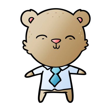 ayı iş çizgi film chraracter