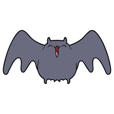 korkunç çizgi film yarasa vektör çizim