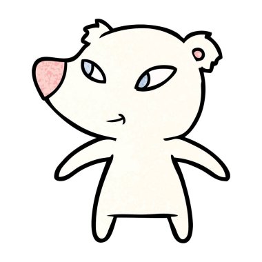 Kutup Ayısı Çizgi Filminin Vektör İllüstrasyonu