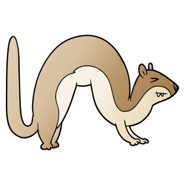 vektör çizim karikatür gelincik