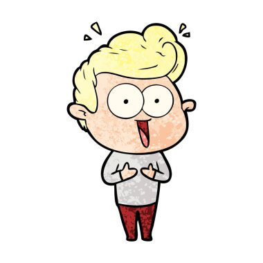  vektör çizim karikatür bakan adam