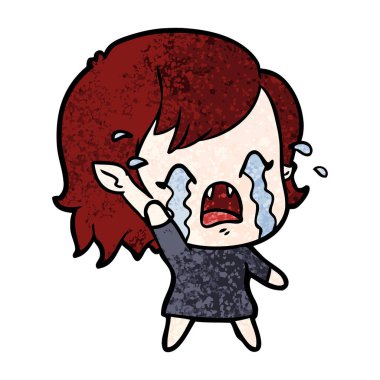 ağlayan vampir kız çizgi film