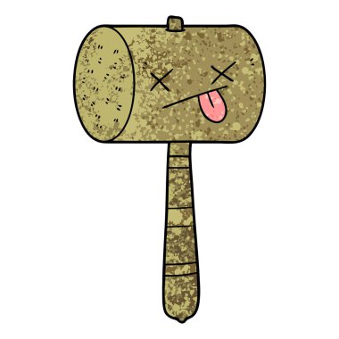 vektör çizim karikatür çekiç