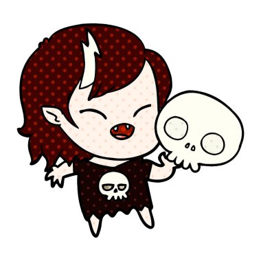 gülen vampir kız çizgi film