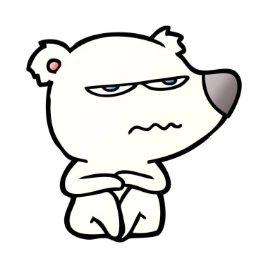 Kutup Ayısı Çizgi Filminin Vektör İllüstrasyonu