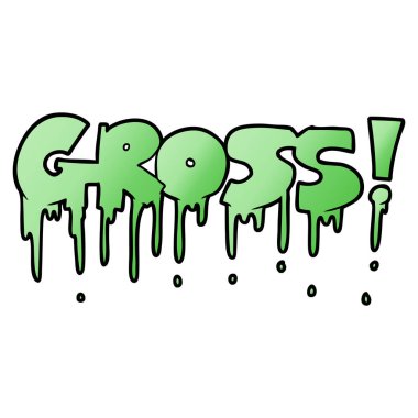 vektör çizim karikatür brüt sembolü