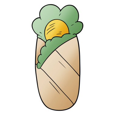 vektör çizim karikatür uyku tulumu