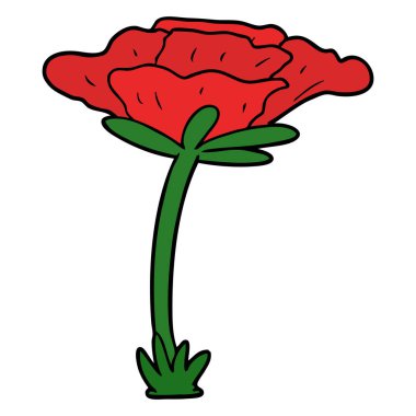 vektör çizim karikatür haşhaş