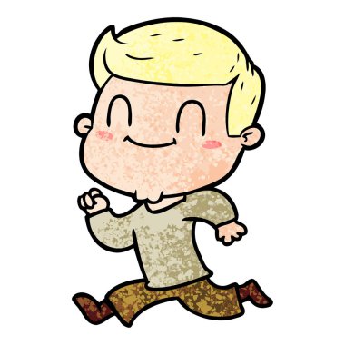 vektör çizim karikatür dostça adam 