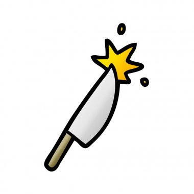 Çizgi film bıçağının vektör çizimi