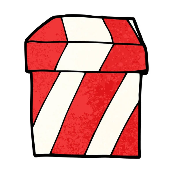 Vektor Illustration Von Cartoon Geschenkbox — Stockvektor