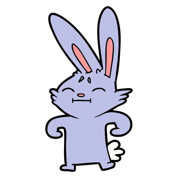 Çizgi Film Tavşanının Vektör Çizimi — Stok Vektör