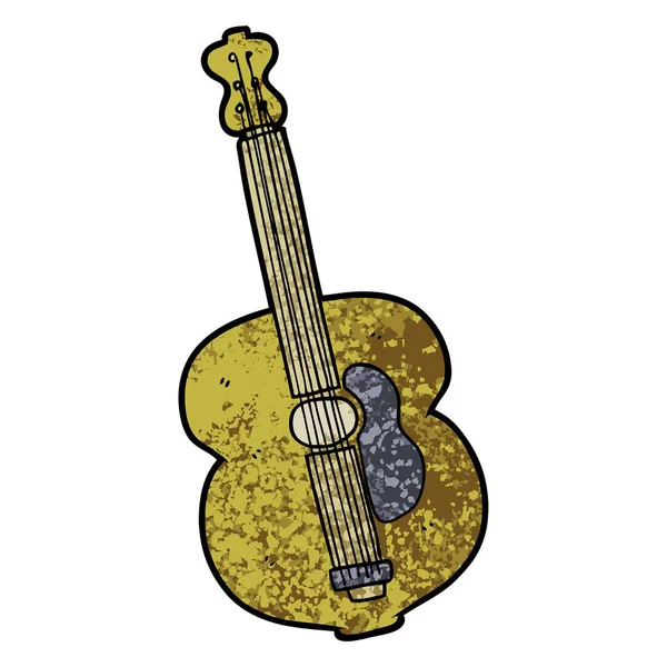 Ilustração Vetorial Guitarra Dos Desenhos Animados — Vetor de Stock