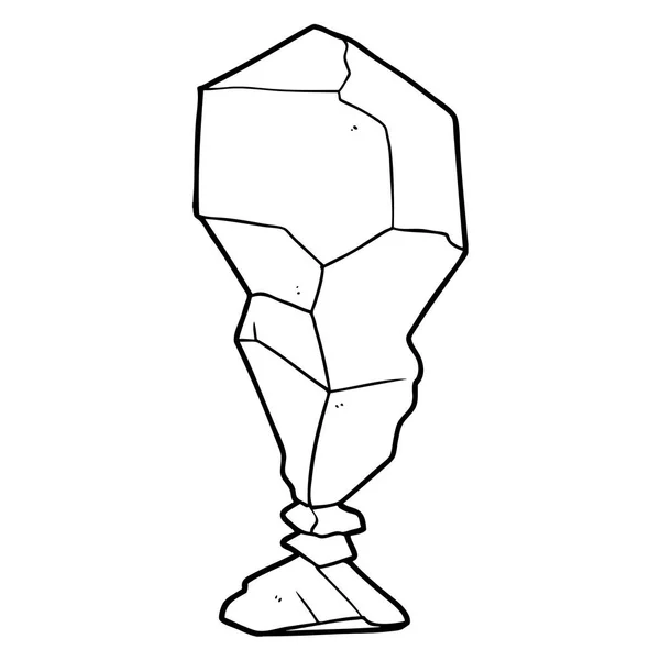Vektorillustration Tecknad Rock — Stock vektor